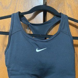 Nike Swoosh Sports Bra Size XS Black